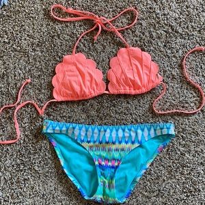 PINK || Coral Seashell Bikini